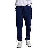 Russell Athletic Men's Dri Power Fleece Elastic Bottom Sweatpants, Relaxed Fit, Moisture Wicking, with or Without Pockets