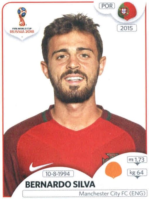 Amazon.com: 2018 Panini World Cup Stickers Russia #127 Bernardo Silva