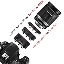 D&F AF Auto Focus Macro Extension Tube Set EOS