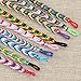 Foxnovo Woven Bracelets Handmade Braided Thread Colorful Bracelet for Wrist Ankle - 9pcs (Random Color)