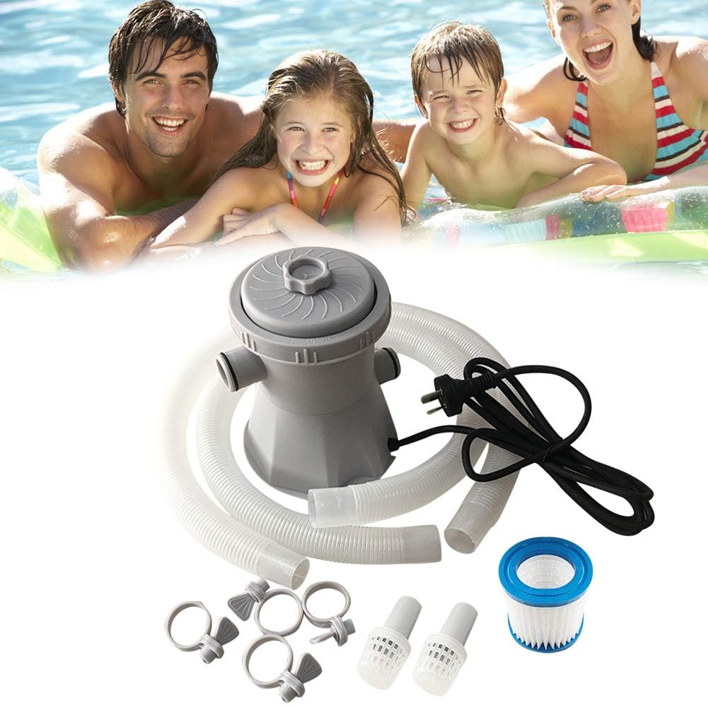Luerme Swimming Pool Filter Pump Set 300 Gallon Above Ground for Swimming Pool Circulation Filter Water Pump