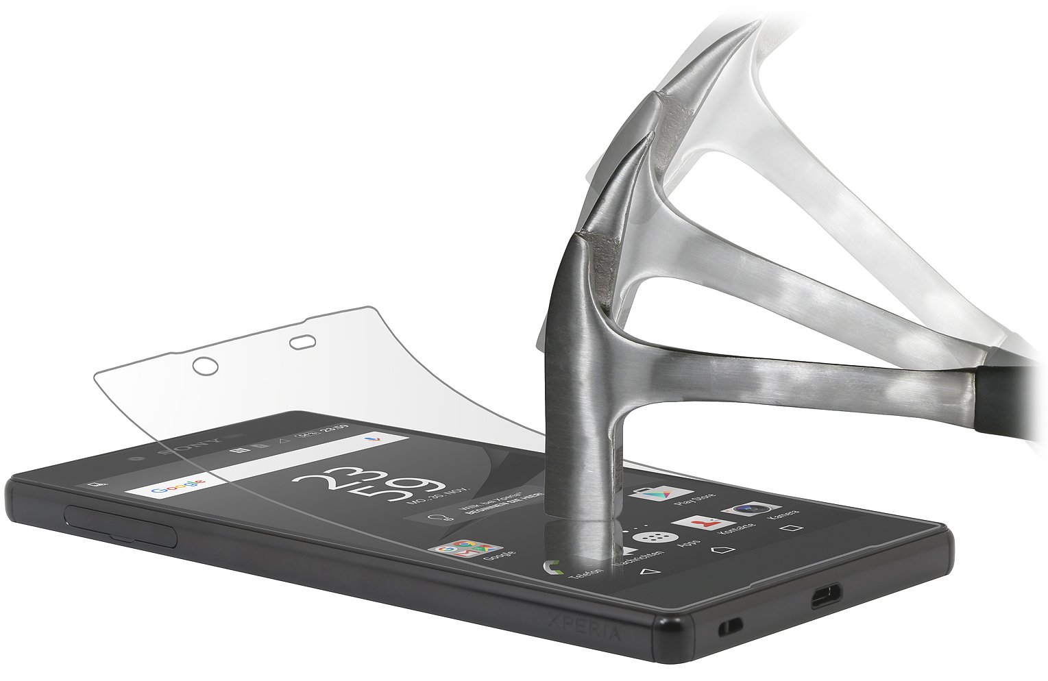 StilGut 2 x Tempered Glass Screen Protector (Front) Compatible with Sony Xperia Z5 Premium