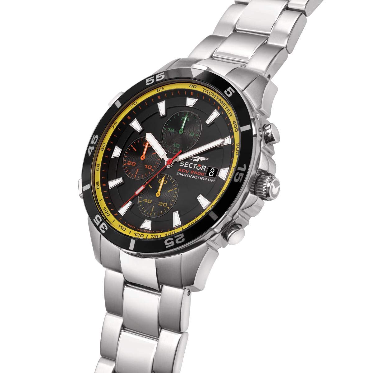SECTOR(セクター) Summerbergen - [Official Genuine] Sector ADV2500 Collection 43mm Men's Chronograph Quartz Watch R3273643006, Bracelet Type