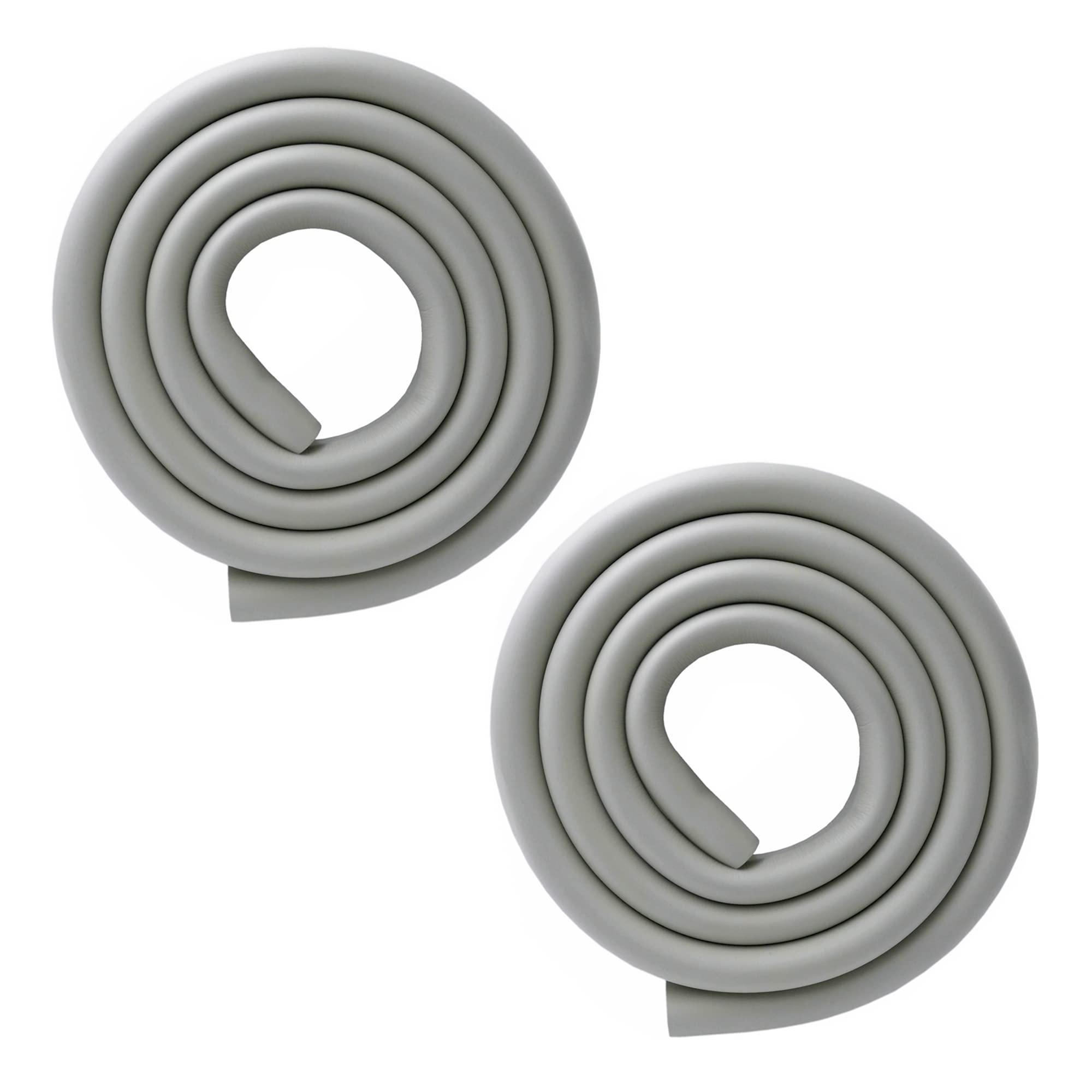 M2cbridge U Shape Extra Thick Furniture Table Edge Protectors Foam Baby Safety Bumper Guard 6.5 Ft (Grey (6.5ft x 2))