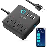 Gosund Smart Power Strip Work with Alexa Google Home, Smart Plug Mini WiFi Outlets Surge Protector with 3 USB 3 Charging Port