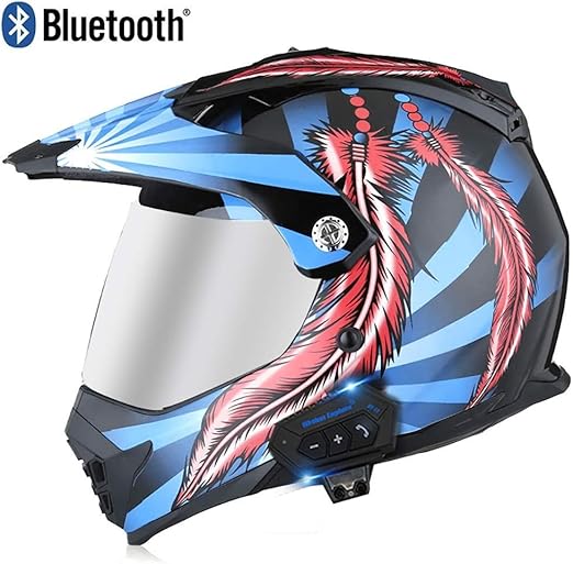bluetooth motocross helmet