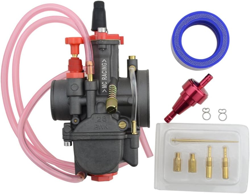 GOOFIT PWK28 Motorcycle Carburetor Replacement for 125cc-150cc ATV Carb Racing pocket bike Dirt Performance motorcycle ATV Quads