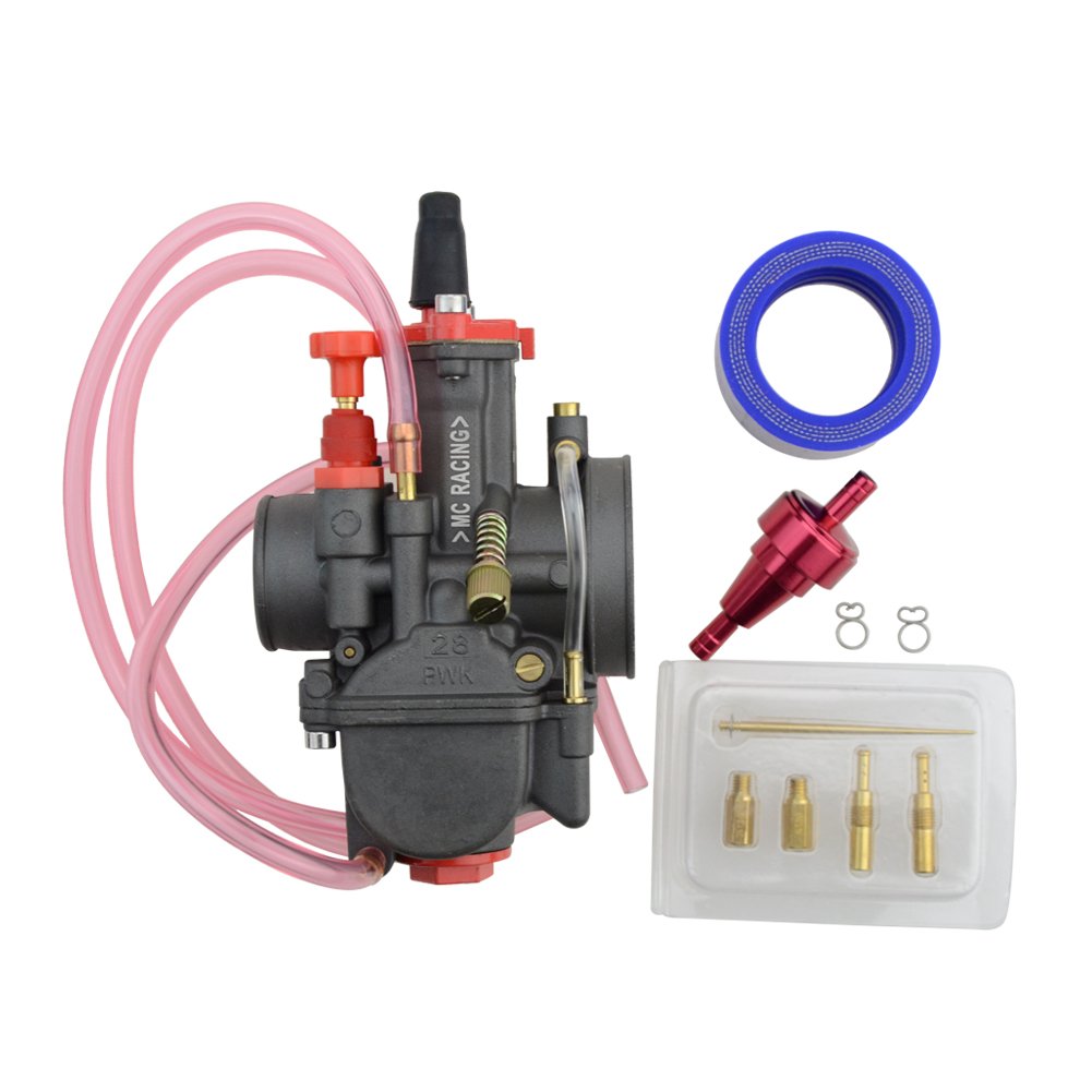 GOOFIT PWK28 Motorcycle Carburetor Replacement for 125cc-150cc ATV Carb Racing pocket bike Dirt Performance motorcycle ATV Quads