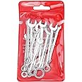 Eyech 10Pcs SAE Mini Open and Box End Wrench Set, Ratcheting Wrench Set Small Combination Spanner Sets 5/32"-7/16"