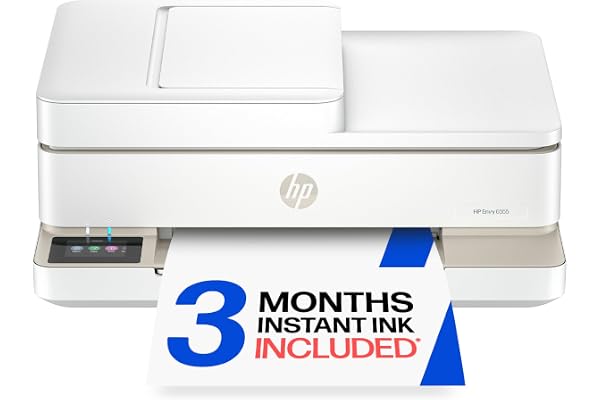 HP Envy 6555 Wireless All-in-One Color Inkjet Printer, Print, Scan, Copy, Duplex Printing Best-for-Home, 3 Month Trial of Instant Ink Included, AI-Capable (C2XR6A) Portobello