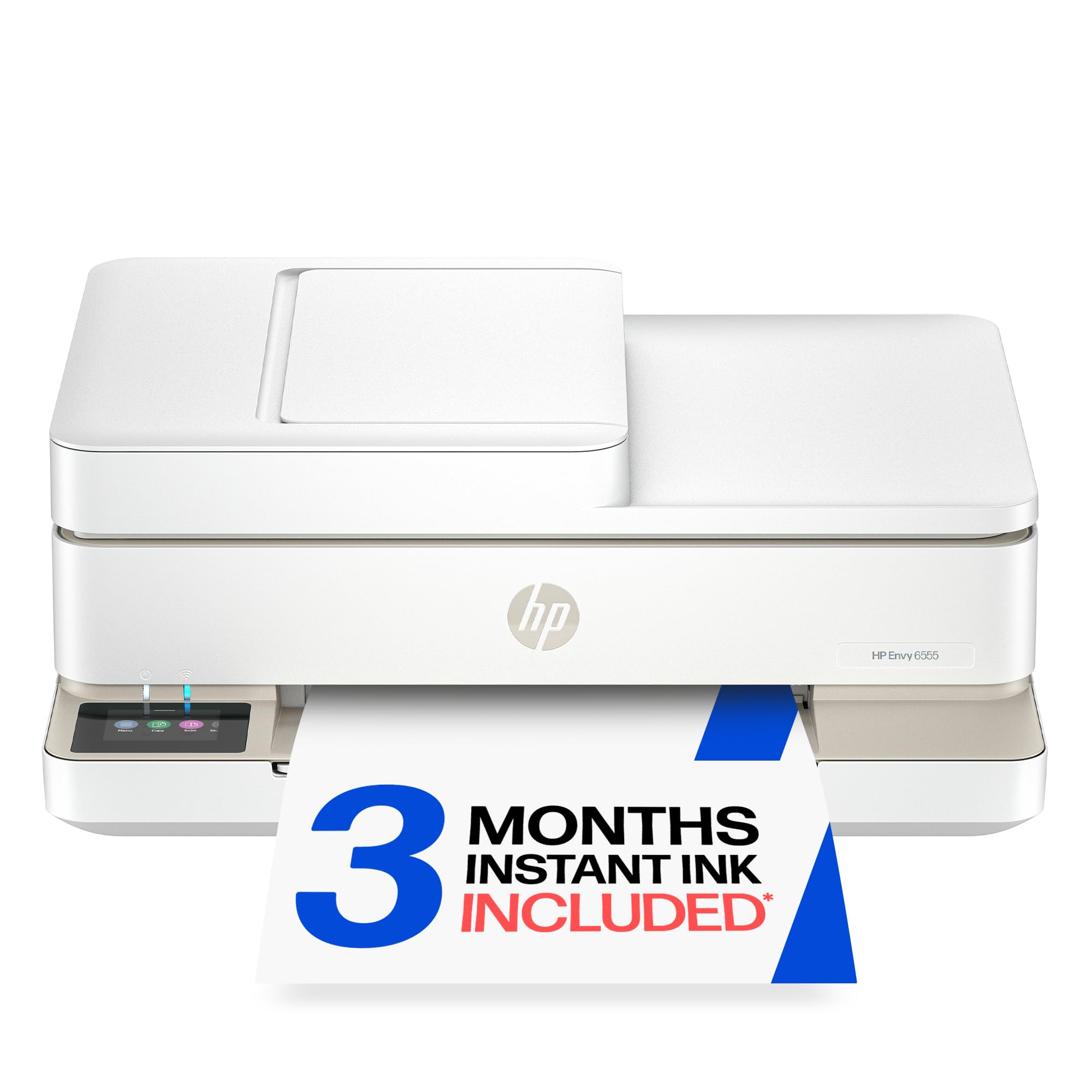 HP Envy 6555 Wireless All-in-One Color Inkjet Printer, Print, Scan, Copy, Duplex Printing Best-for-Home, 3 Month Trial of Instant Ink Included, AI-Capable (C2XR6A) Portobello