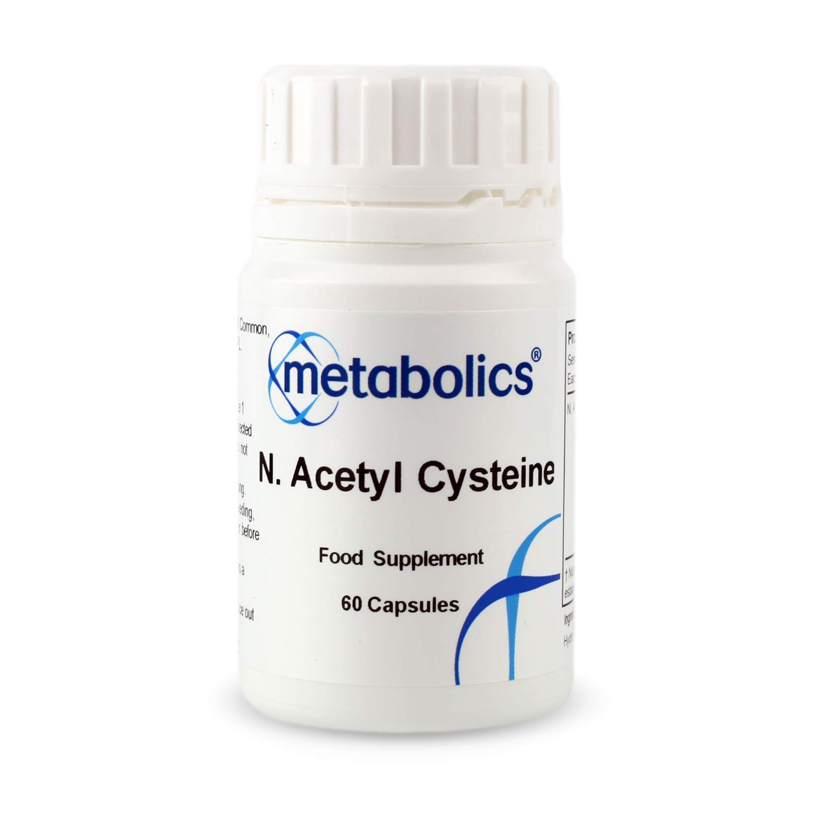 N-Acetyl Cysteine Capsules | NAC Supplement 375mg 60 Capsules | Suitable for Vegans and Vegetarians- Aditive Free