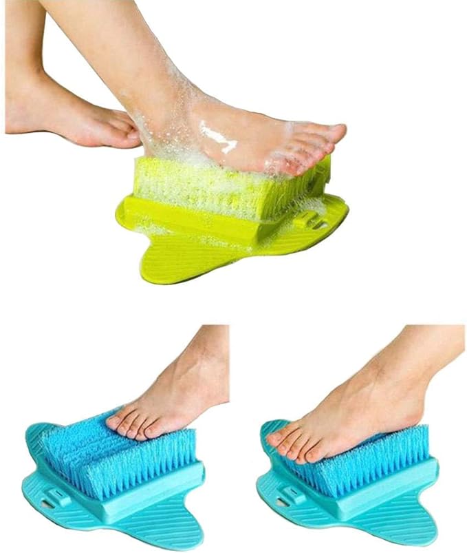 DOUBLED Shower Sandal Foot Scrubber Hangable, masajeador de ducha con