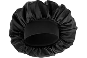 WLLHYF Silk Bonnet for Men, Satin Bonnet Elastic Band Silk Sleep Cap Soft Adjustable Hair Cap Hair Wrap for Women Sleeping