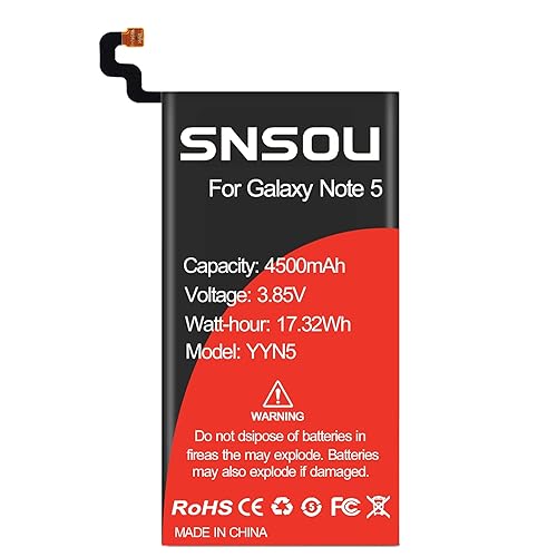 Galaxy Note Battery, Upgraded SNSOU 4500mAh EB-BN920ABE