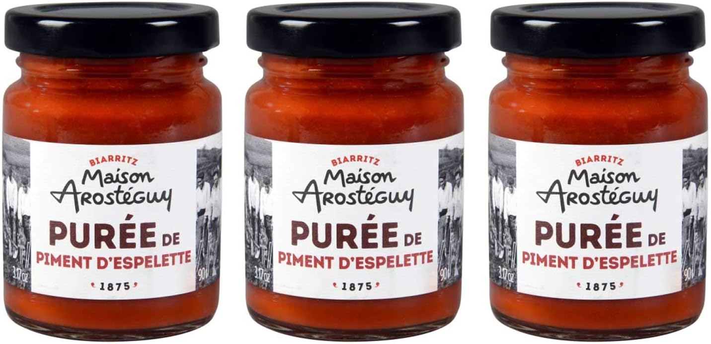 Maison Arosteguy Puree De Piment D Espelette 90 Gr Lot De 3