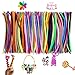 500 Pcs Craft Supplie Set,Pipe Cleaners including 200pcs Pom Poms,100pcs Chenille Stem and 200Pcs Wiggle Googly Eyes,School Classroom Home DIY Handmade Art Projects Gifts For Boys Girls Preschool Kids