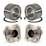 Front Rear Wheel Bearing And Hub Assembly Kit For