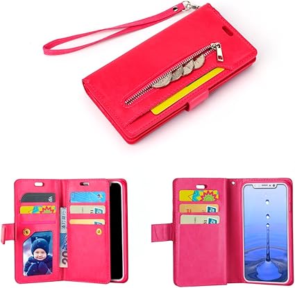 Amazon Iphone X スマホケース 手帳型iphonexケース 財布 スマホ手帳ケース マグネット式 大容量 9枚カードポーチ カード収納 手帳型ケース E Lush 小銭入れ 耐衝撃 Iphone X スマホカバー レザーケース スタンド機能 一体型 アイフォンx お財布ケース コインケース付き