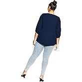 City Chic Women's Plus Size Top - Sexy Fling Elbow Sleeve