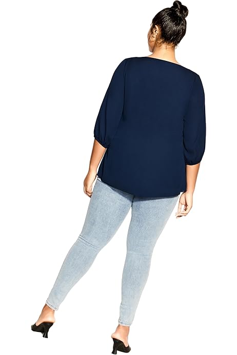 City Chic Women's Plus Size Jolie, Blk Gingham, 12 at Amazon