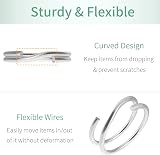 Uniclife 100 Pack 12mm Mini Split Jump Ring with Double Loops Jewelry Connectors view 6