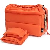 Koolertron Shockproof Camera Photo Bag for SLR TLR Camera Insert Partition Padded Case,Can be Put Directly Into the SLR Camera Bag With Freely Adjustable Compartment