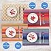 WOOD MEETS COLOR Place mats Woven Cotton Braided Ribbed Washable Table Mats Set of 4, 12