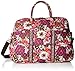 Vera Bradley Women's Cotton Grand Travel Bag, Rosewood, One Size