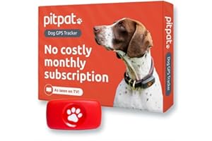 PitPat Dog GPS Tracker - No Subscription Fees (Red)