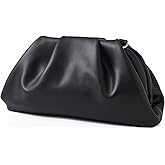 Munansli Women's Clutch Purse,Detachable Chain Shoulder Bag, Dumpling Crossbody Bag, Cloud Evening Clutch.