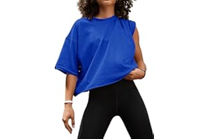 AURIVIZ Women's Summer Short Sleeve Crop Tops Casual Basic Cotton Athletic Yoga Running T-Shirts