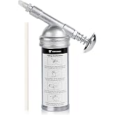 Thorstone 3oz Mini Grease Gun, Push-Type One Hand Design with Needle Nozzle | Fits lawn mowers, air tools, bicycles, chainsaws, motorcycles, and small bearings