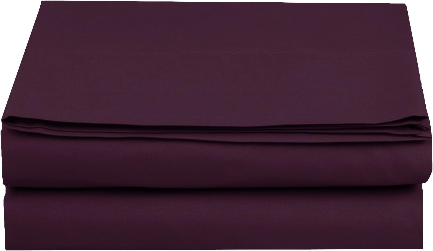 Elegant Comfort Luxury Flat Sheet on  Wrinkle-Free 1500 Thread Count Egyptian Quality 1-Piece Flat Sheet, King Size, Black: Home & Kitchen