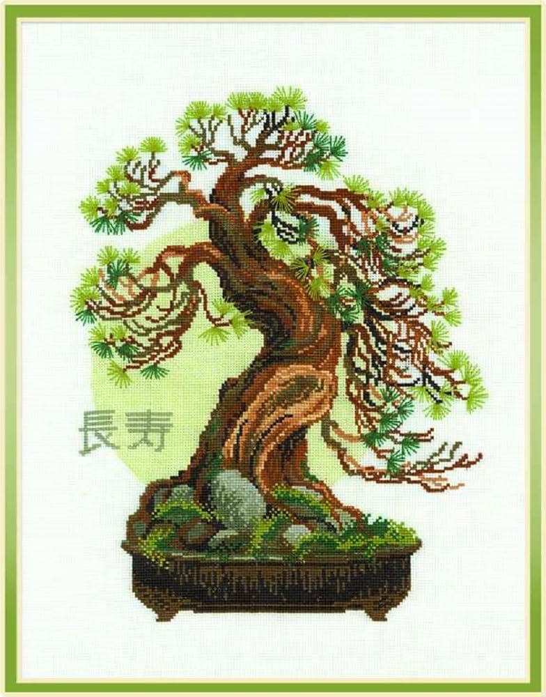 Riolis Cross Stitch Kit - 1037 - Bonsai Wish of Longevity