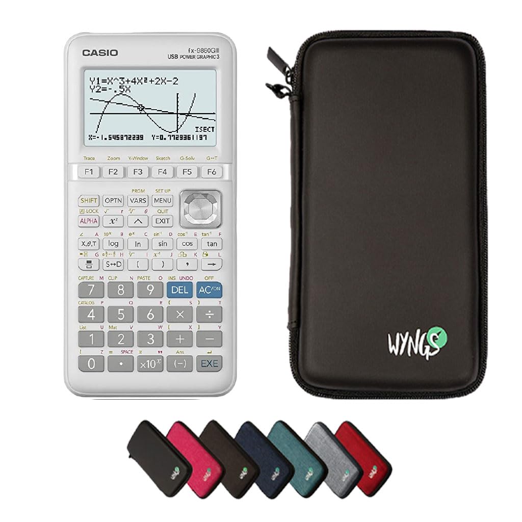 Casio fx-9860GIII including a WYNGS protective case in Black - Basic Set — image 1