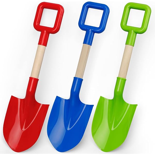 Mini Kit D'outils De Jardin 3 Pièces – Truelle, Râteau, Pelle, Manche En Bois, Antirouille, Pour Enfants Et Adultes, Multicolore
