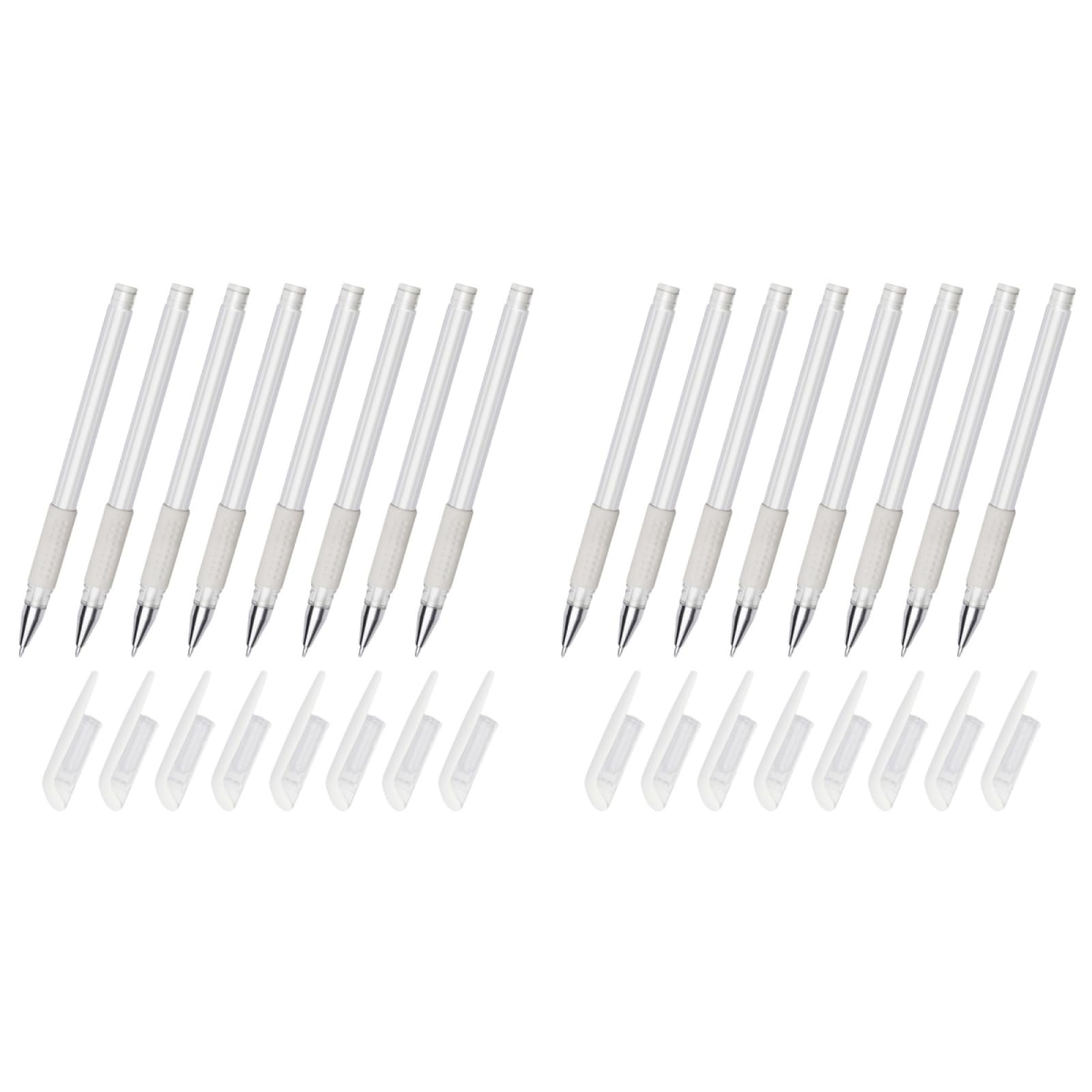 FRCOLOR 16Pcs Skin Positioning Pen Mapping Skin Pen Brow Mapping Pens for Locating Pens Marking Eyebrow Marking Beauty The Sign Plastic White