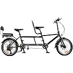 Janizy City Tandem Folding Beach Cruiser Bike