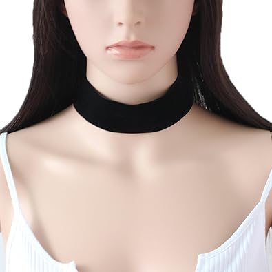 Amazon Yiyilai エレガント 太 チョーカー ネックレス アクセサリー シンプル ブラック チョーカー 通販