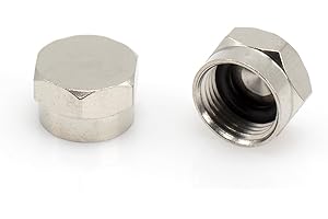 Coaxial F Cap (F81 Cap) Weather Cap - for Coax Ground Blocks, splitters, or Other F Connectors - Protects Female Connection f
