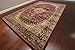 Feraghan/New City Traditional Isfahan Wool Persian Area Rug, 5' x 7'3, Burgundy/Red