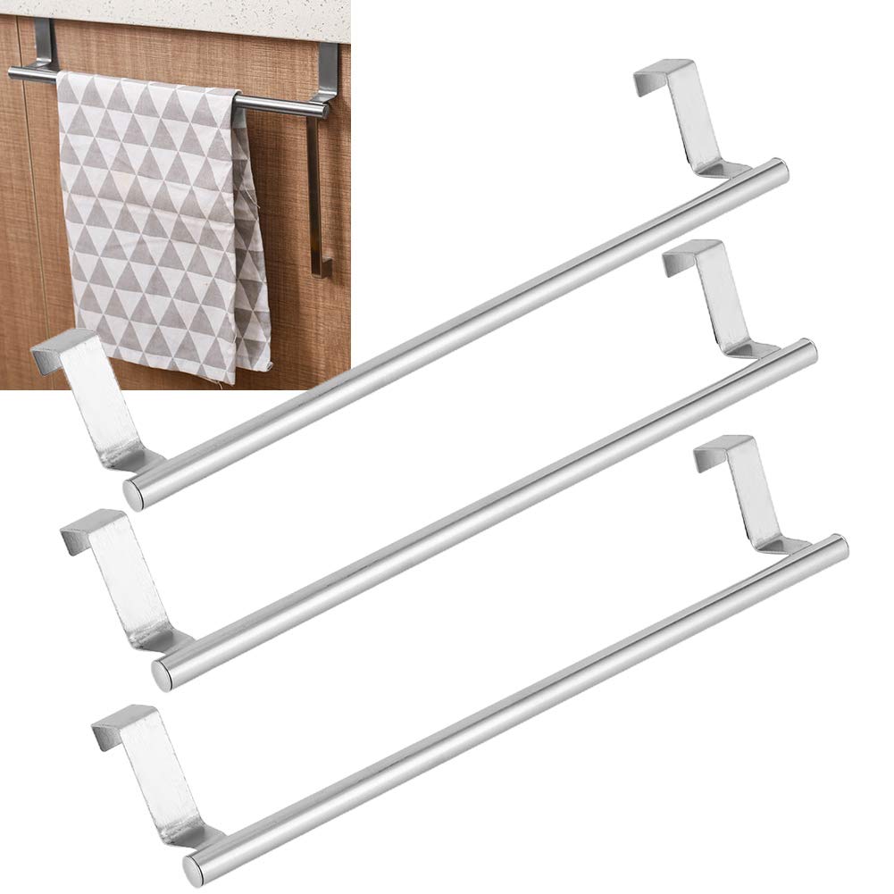 Towel Rack, Bathroom Towel Bar Rack 3Pcs Wall Mount Holder, for Kitchen