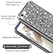 Vofolen Bling Case for iPhone 8 Case Glitter Crystal Rhinestone Shiny Heavy Duty Protection Impact Resistant Hybrid Protective Shell Dual Layer Armor Soft Bumper Hard Cover for iPhone 8 7 (Black)