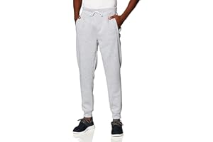 WT02 Men's Active Basic Fleece Joggers, Relaxed and Comfortable Sweatpants