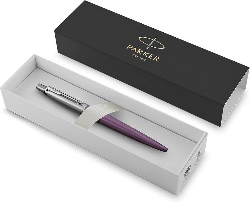 Caneta esferográfica Jotter | violata (Victoria Violet) | Pena média com recarga de tinta azul | na caixa de presente