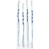 Rooherd Jeans Tzitzits Tassels Prayer Shawl Jewish Traditional Tzitzits Set for Pants/Accessories Blue and White Home Decor Tassels with Hanging Hooks for Hebrew Men or Women (4, Blue)
