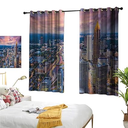 Amazon Com Modern Decorative Curtains For Living Room Atlanta