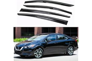 AceRide Window Visors Compatible with 2020 2021 2022 2023 2024 Nissan Versa Sedan,Rain Guards Sun Shields Window Deflector,Tape-On Mugen Style,4PCS