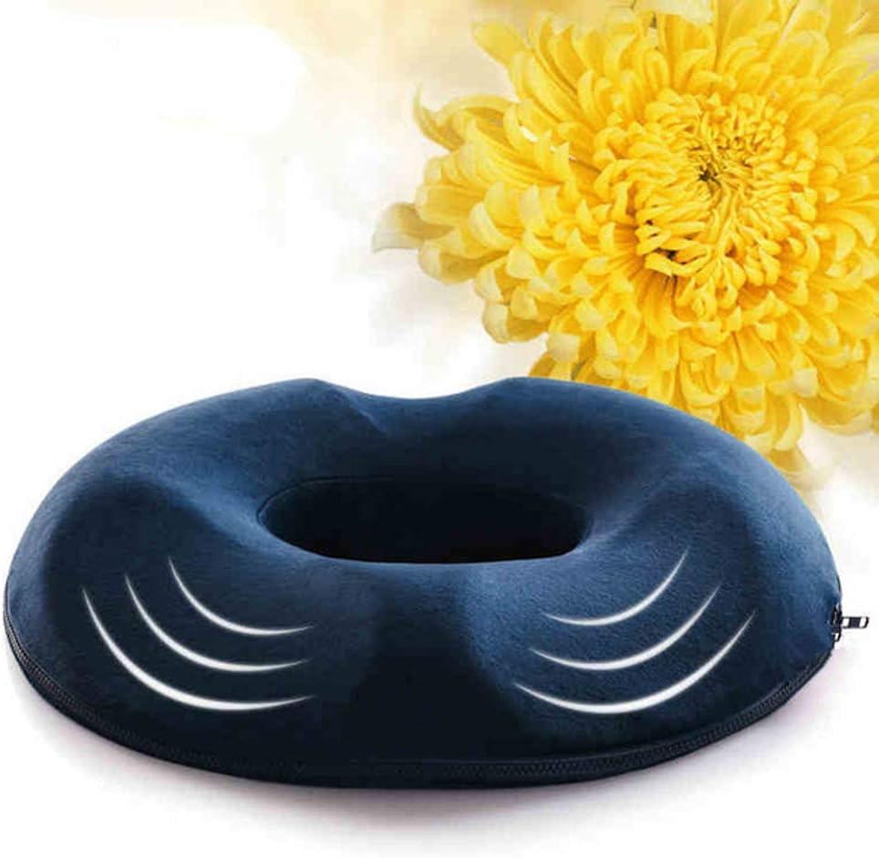 XHSP Donut Pillow Seat Cushion Memory Foam Pillow | Pain Relief for Hemorrhoid, Pregnancy Post Natal, Surgery, Sciatica and Relieves Tailbone Pressure by Pillow Palace: Home & Kitchen